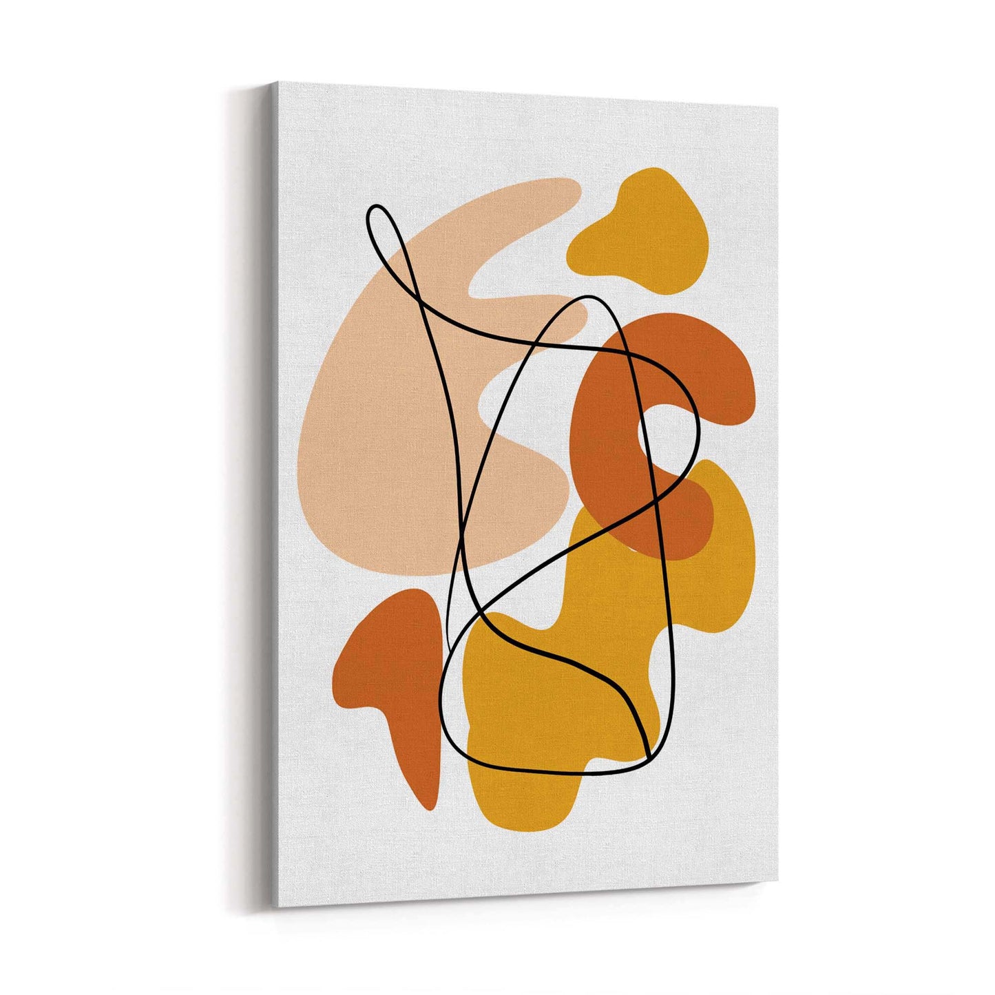 Minimal Autumn Abstract Shapes Wall Art #2 - The Affordable Art Company