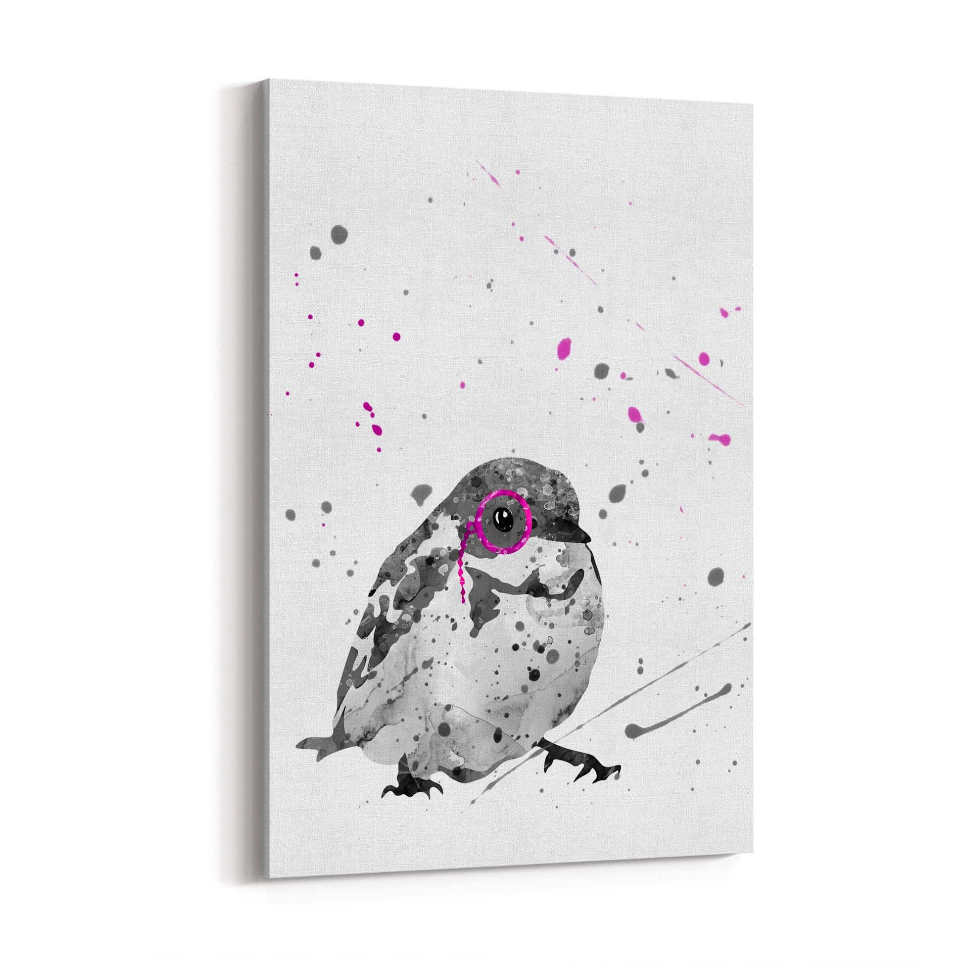 Bird with Glasses Nusery Animal Wall Art - The Affordable Art Company