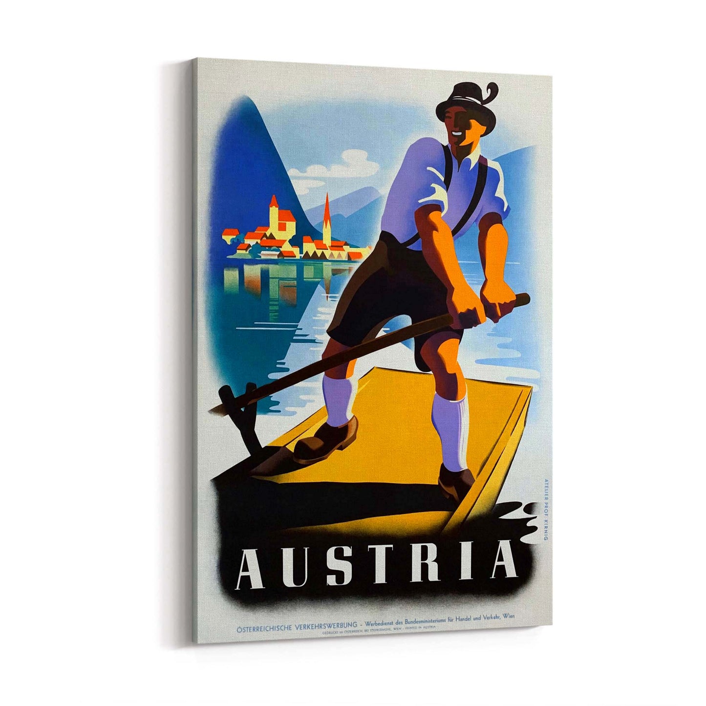 Austria Vintage Travel Advert Wall Art - The Affordable Art Company