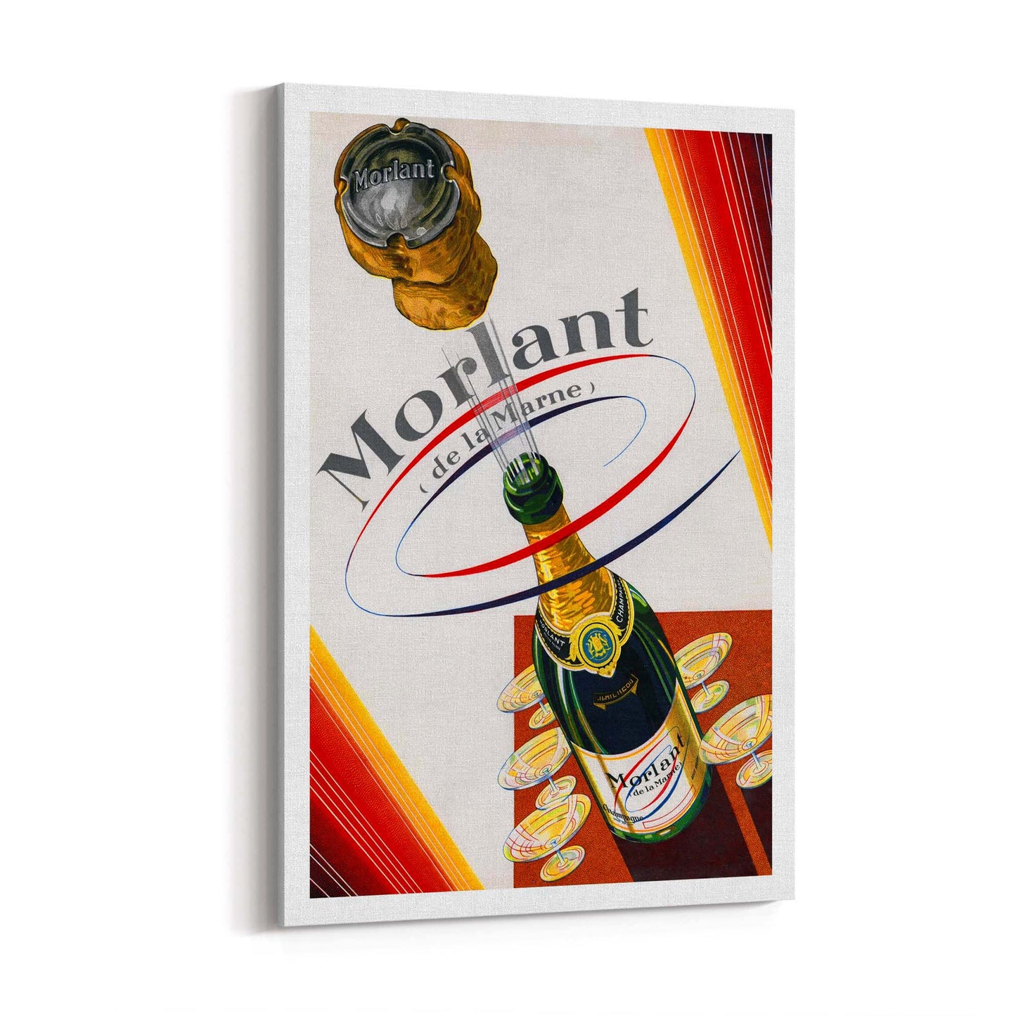 Morlant Champagne Vintage Drinks Advert Wall Art - The Affordable Art Company
