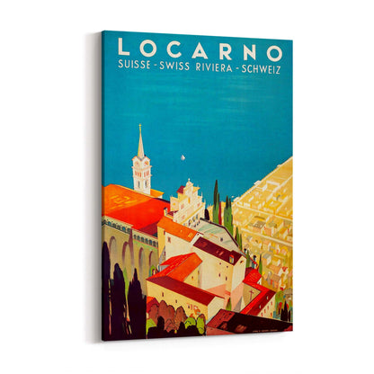 Locarno Switzerland Vintage Travel Advert Wall Art - The Affordable Art Company