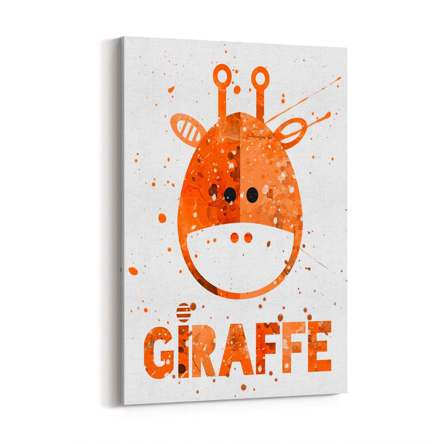 Cute Giraffe Nursery Babys Bedroom Wall Art - The Affordable Art Company
