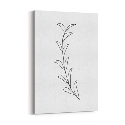 Minimal Floral Drawing Flower Abstract Wall Art #44 - The Affordable Art Company