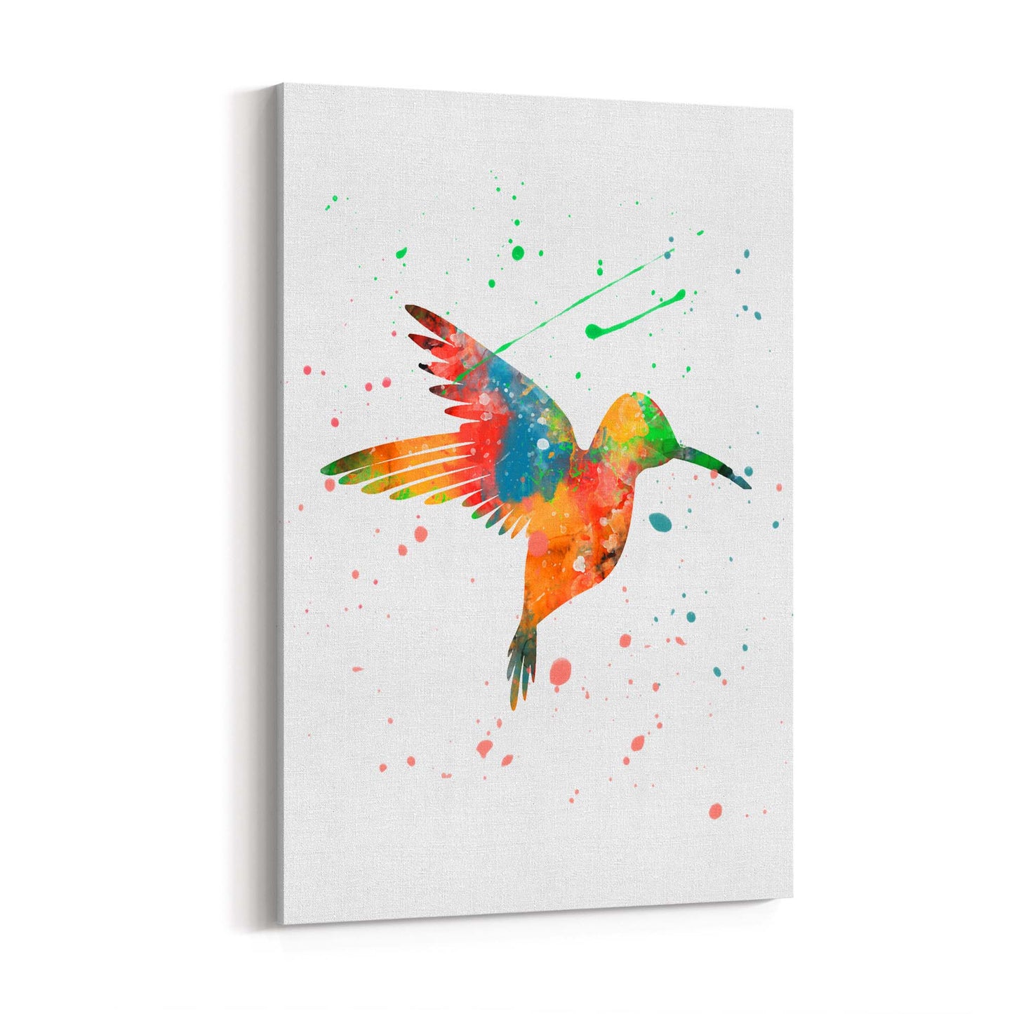 Watercolour Hummingbird Bird Nursery Wall Art #1 - The Affordable Art Company