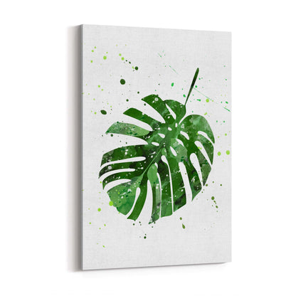 Palm Leaf Tropical Green Minimal Wall Art #4 - The Affordable Art Company