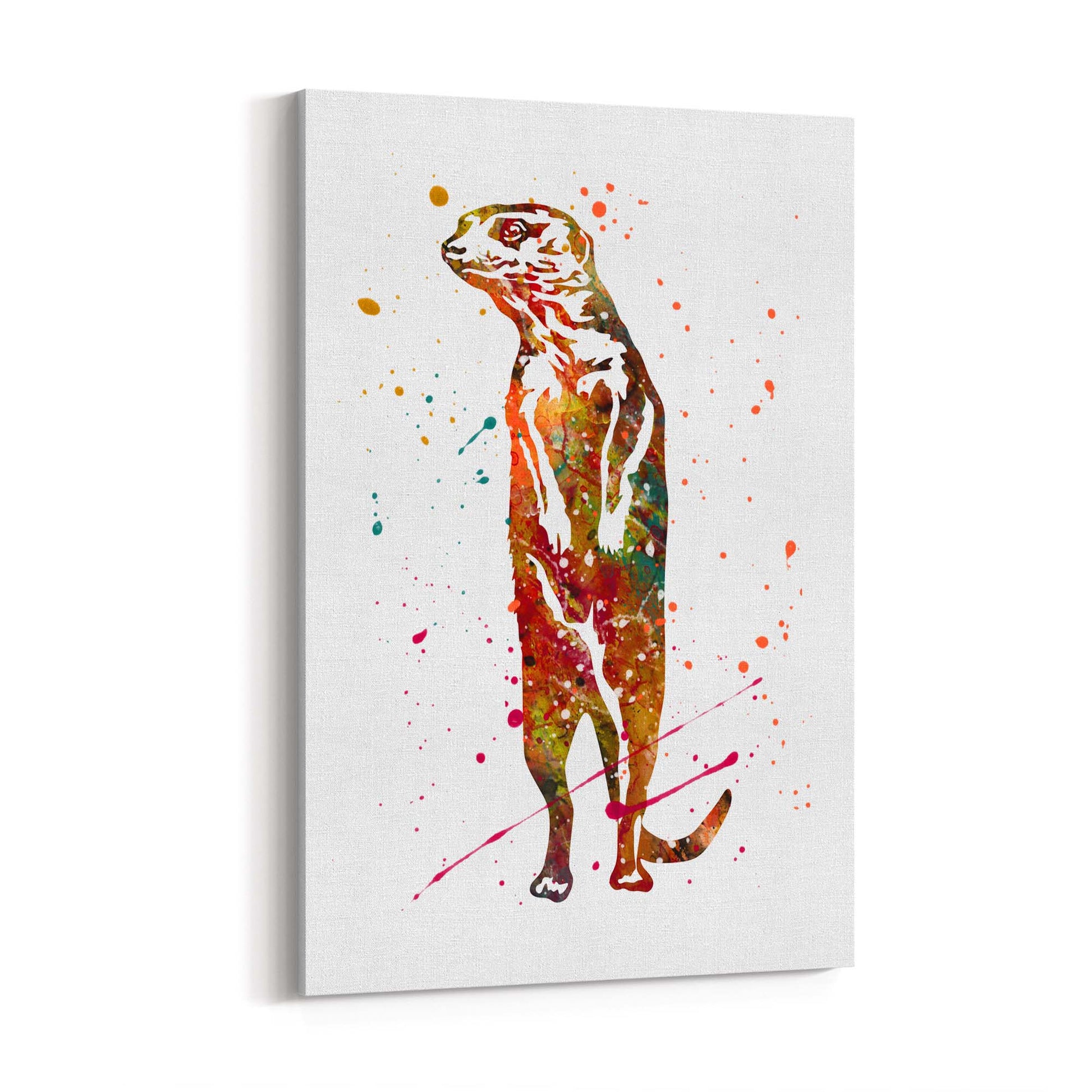 Meerkat Painting Safari Animal Wall Art - The Affordable Art Company