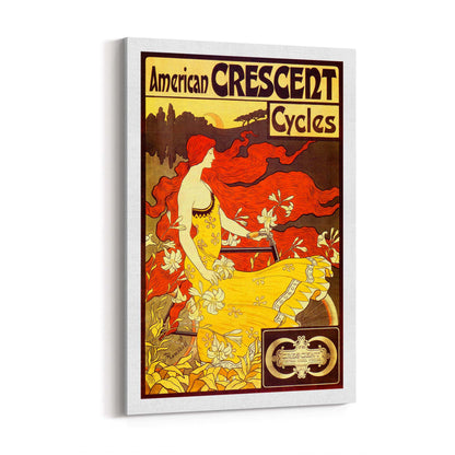 American Crescent Cycles Vintage Advert Wall Art - The Affordable Art Company