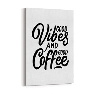 Coffee Quote Minimal Kitchen Cafe Style Wall Art #10 - The Affordable Art Company
