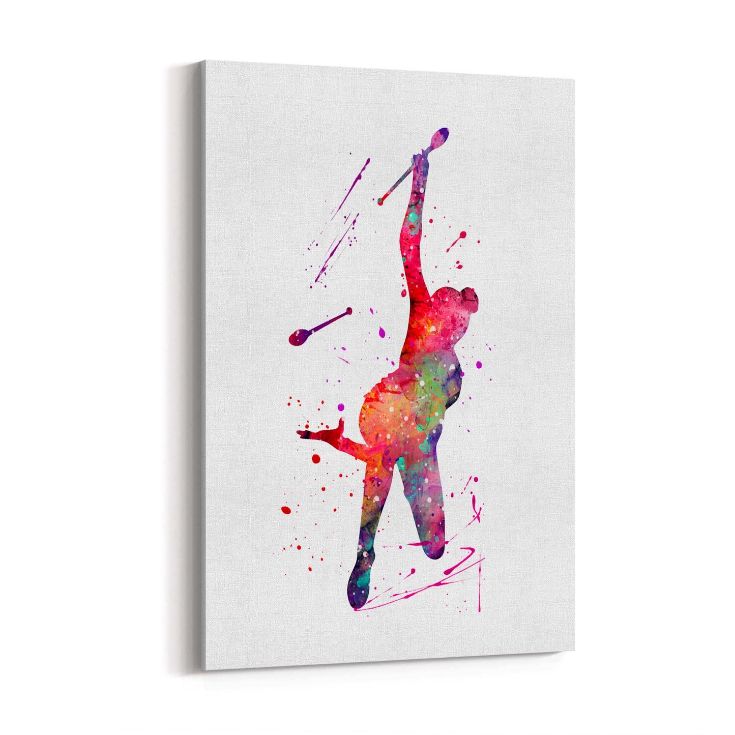 Gymnast Dance Girls Bedroom Gymnastics Wall Art #4 - The Affordable Art Company