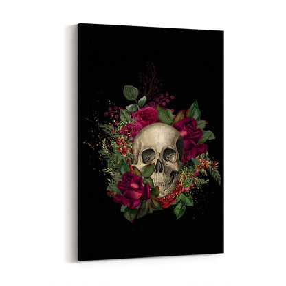 Dark Gothic Skull Fashion Bedroom Wall Art - The Affordable Art Company