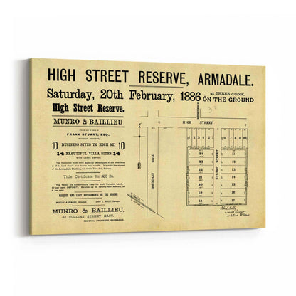 Armadale Melbourne Vintage Real Estate Advert Art #3 - The Affordable Art Company