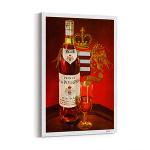 Prince Hubert Cognac Vintage Drinks Advert Wall Art - The Affordable Art Company