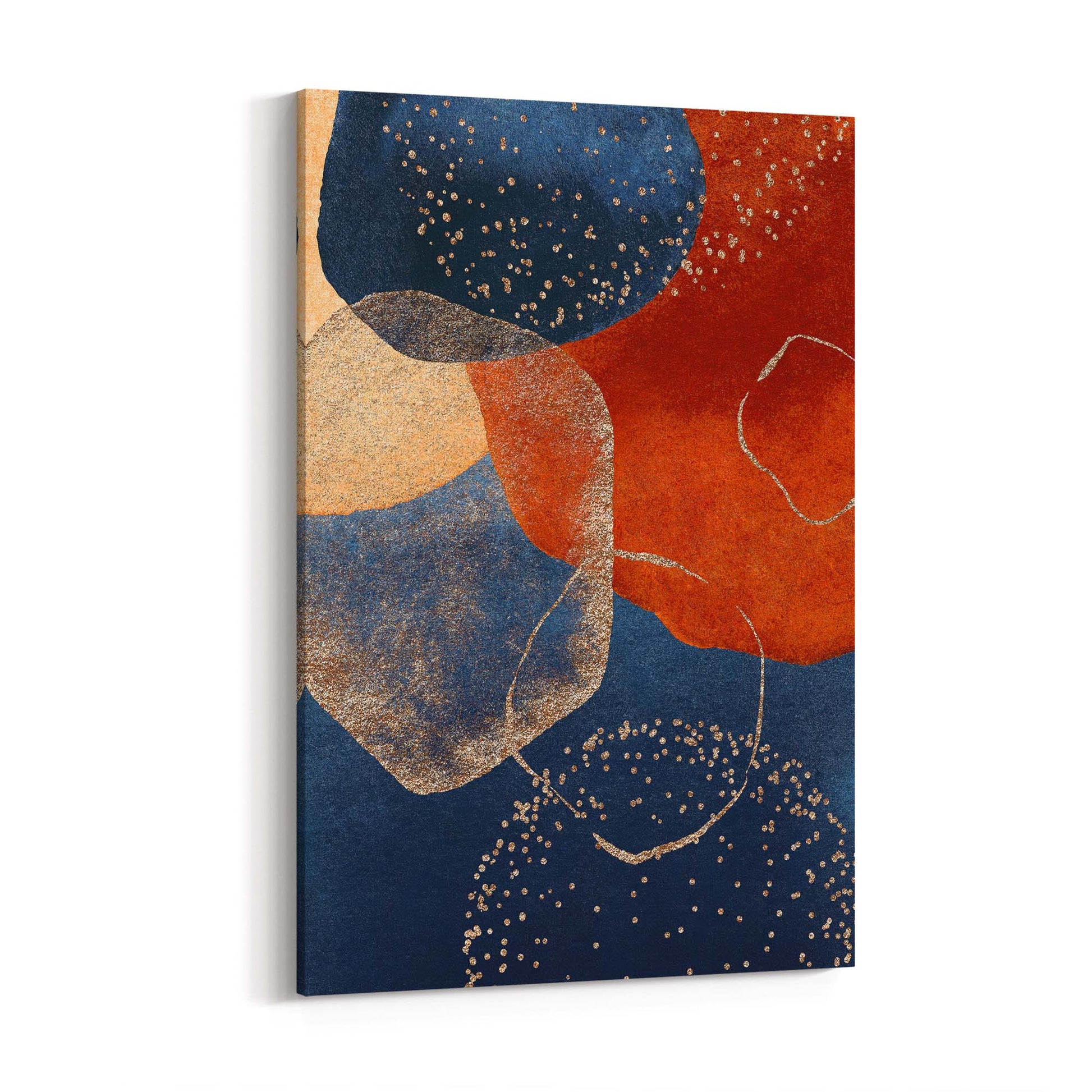 Abstract Modern Watercolour Shapes Painting Wall Art #4 - The Affordable Art Company