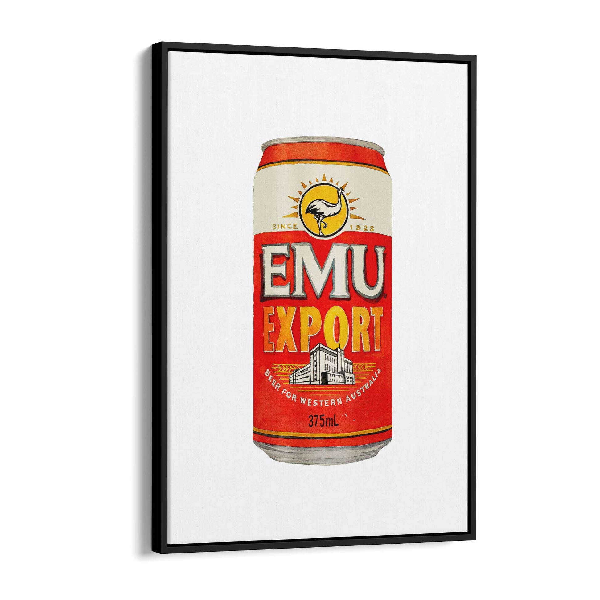 Emu Export Beer Painting Gift Man Cave Wall Art - The Affordable Art Company