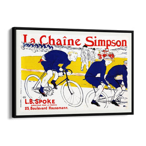 French "La Chaine Simpson" Cycling Vintage Wall Art - The Affordable Art Company