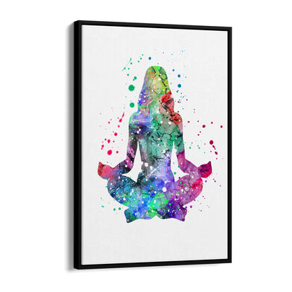 Watercolour Yoga Pose Studio Gift Wall Art - The Affordable Art Company