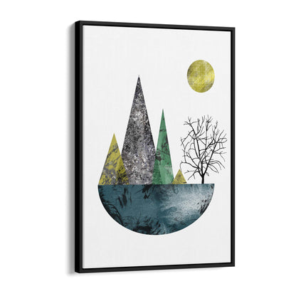 Scandi Circle Landscape Kitchen Minimal Wall Art #1 - The Affordable Art Company