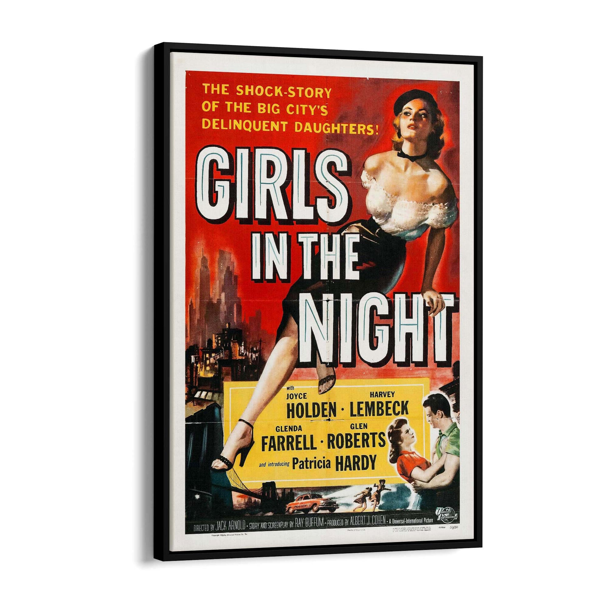 Girls Of The Night Vintage Advert Wall Art - The Affordable Art Company