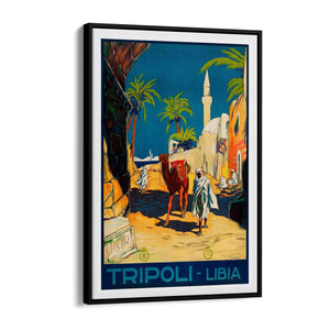 Tripoli, Libya Vintage Travel Advert Wall Art - The Affordable Art Company