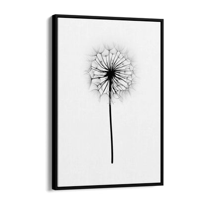 Dandelion Drawing Minimal Flower Wall Art #2 - The Affordable Art Company