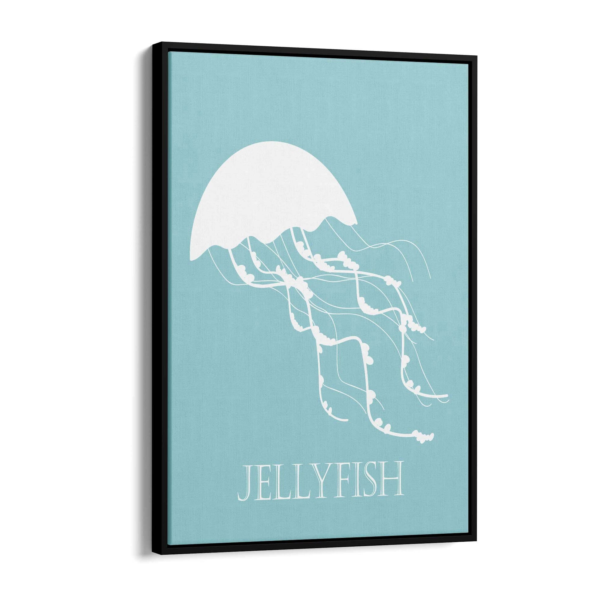 Jellyfish Cartoon Nursery Babys Bedroom Wall Art - The Affordable Art Company