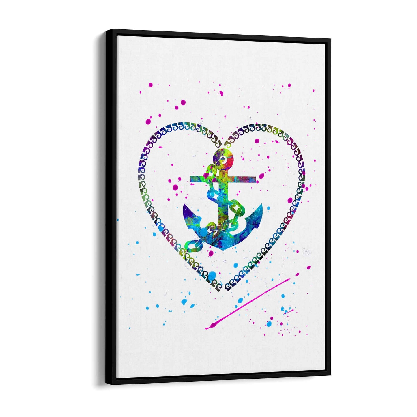 Anchor Painting Nautical Coastal Bathroom Wall Art #5 - The Affordable Art Company