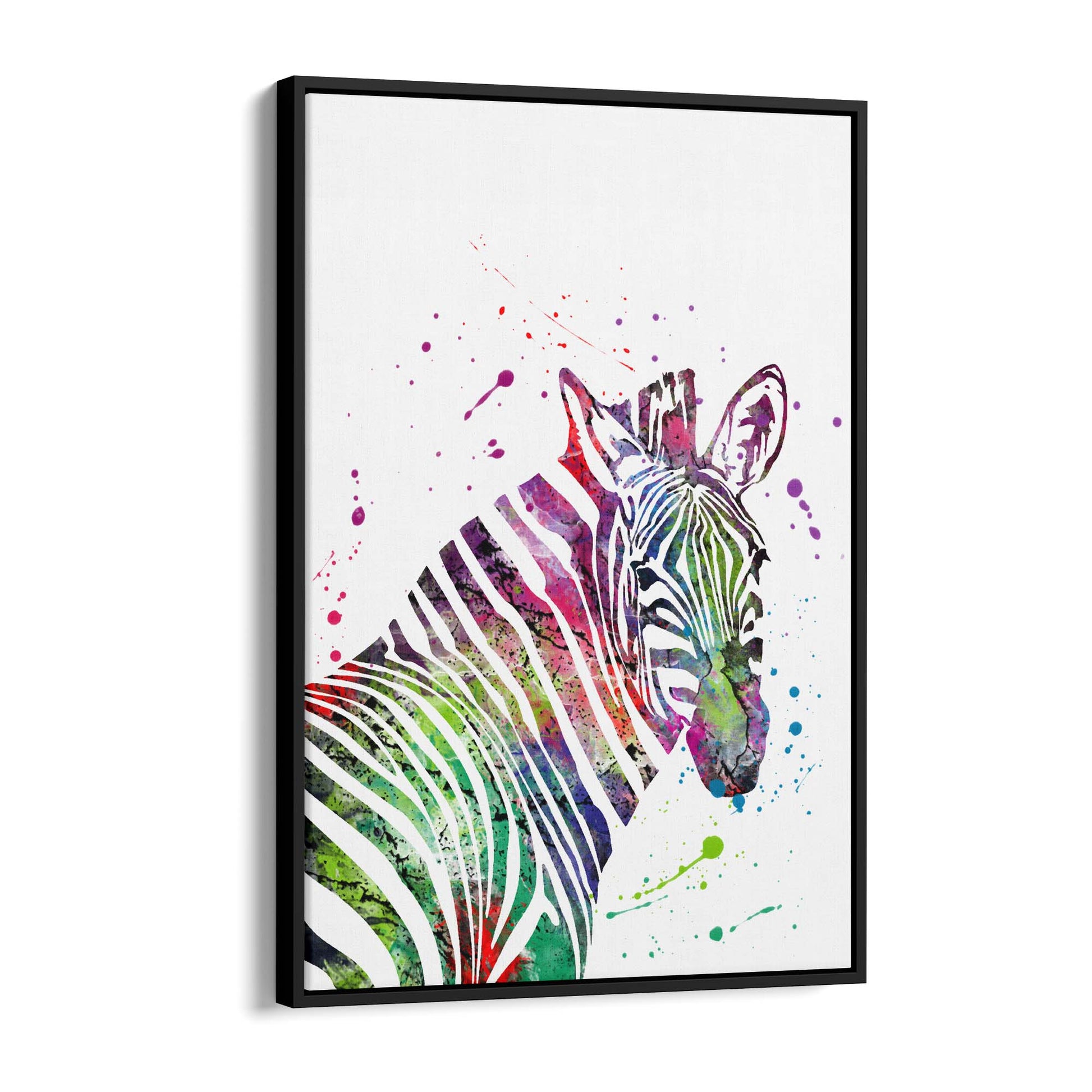 Zebra Painting Nursery Safari Animal Wall Art #1 - The Affordable Art Company