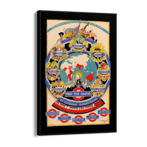 British Empire London Underground Vintage Wall Art - The Affordable Art Company