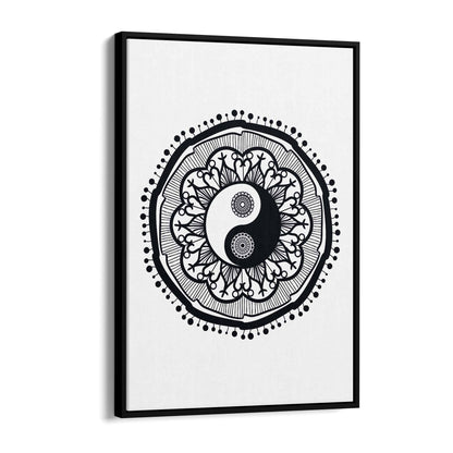 Yin Yang Mandala Calming Yoga Buddist Wall Art #11 - The Affordable Art Company