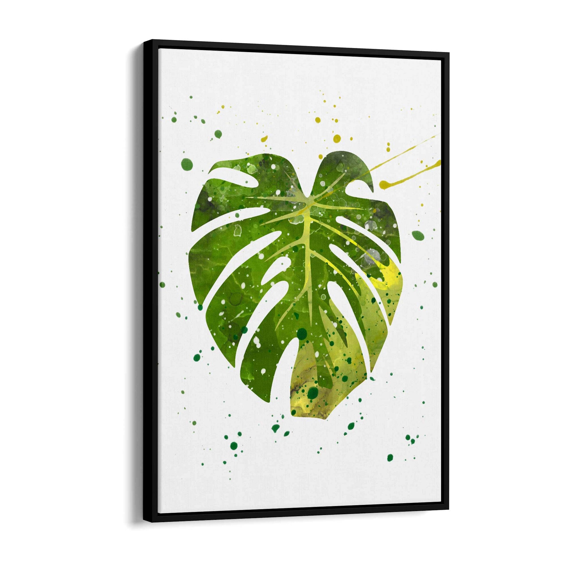 Palm Leaf Tropical Green Minimal Wall Art #2 - The Affordable Art Company