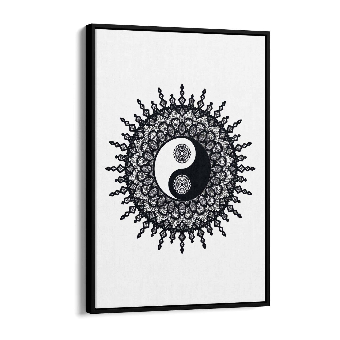 Yin Yang Mandala Calming Yoga Buddist Wall Art #10 - The Affordable Art Company