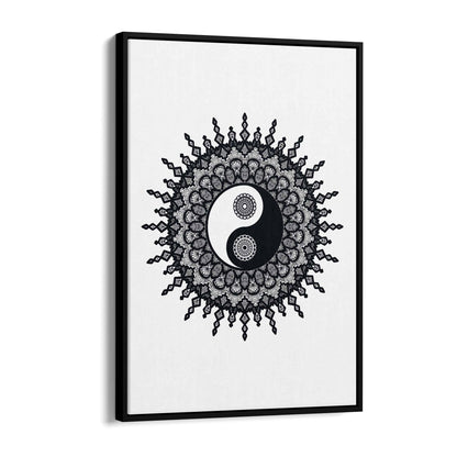 Yin Yang Mandala Calming Yoga Buddist Wall Art #10 - The Affordable Art Company