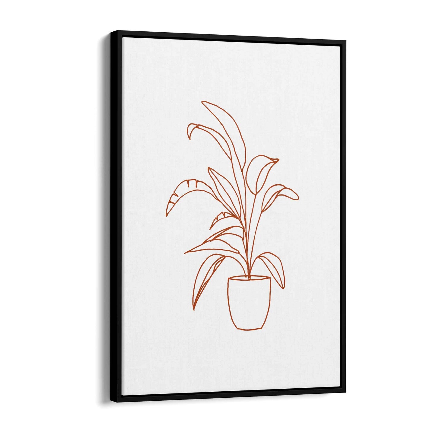 Abstract House Plant Minimal Living Room Wall Art #24 - The Affordable Art Company