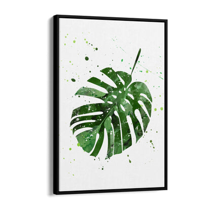 Palm Leaf Tropical Green Minimal Wall Art #4 - The Affordable Art Company