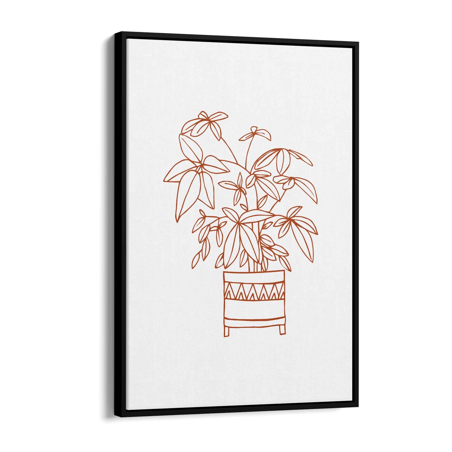 Abstract House Plant Minimal Living Room Wall Art #32 - The Affordable Art Company