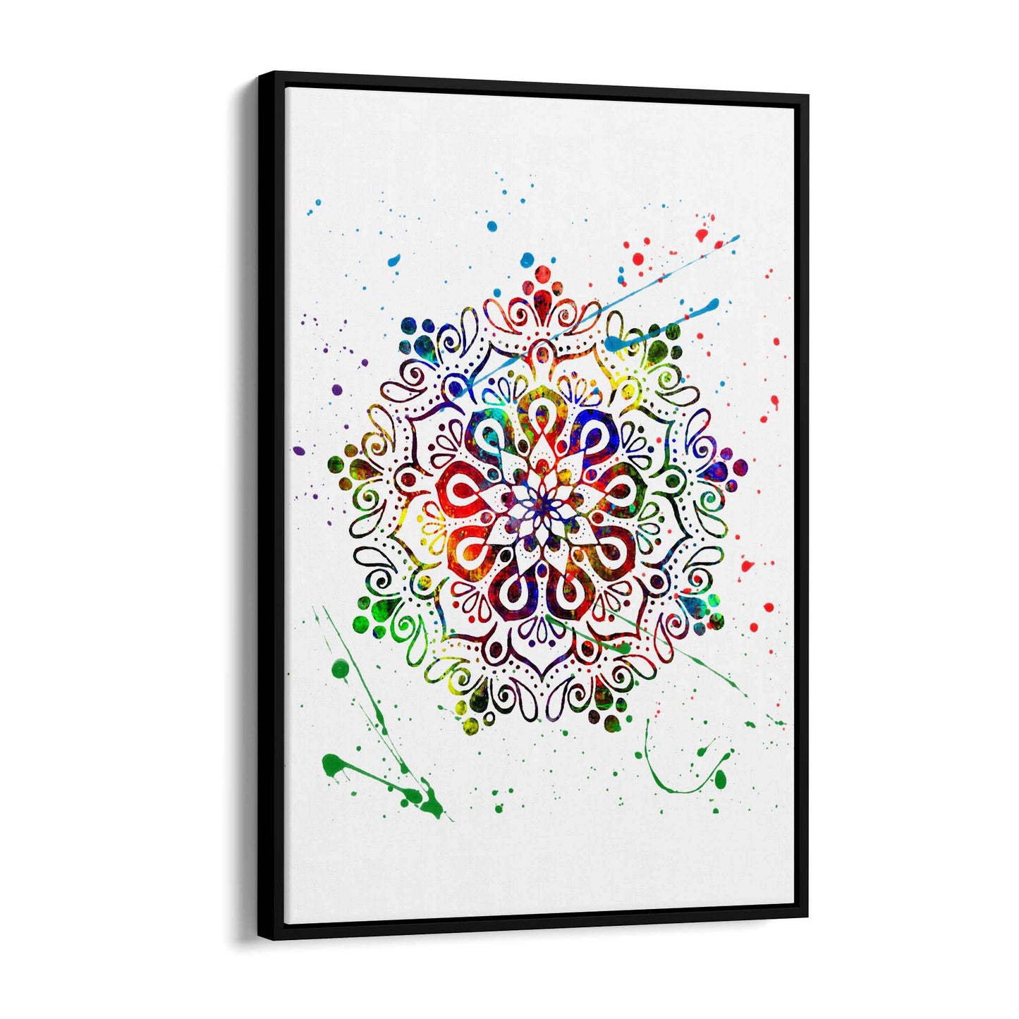 Calming Mandala Yoga Buddhist Wall Art - The Affordable Art Company