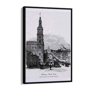 GPO, Melbourne Vintage Photograph Wall Art - The Affordable Art Company