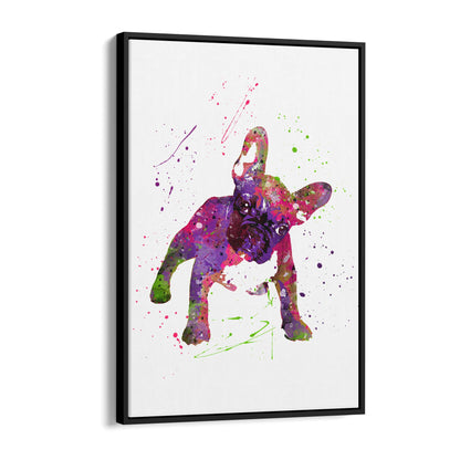 Watercolour Boston Terrier Dog Wall Art - The Affordable Art Company