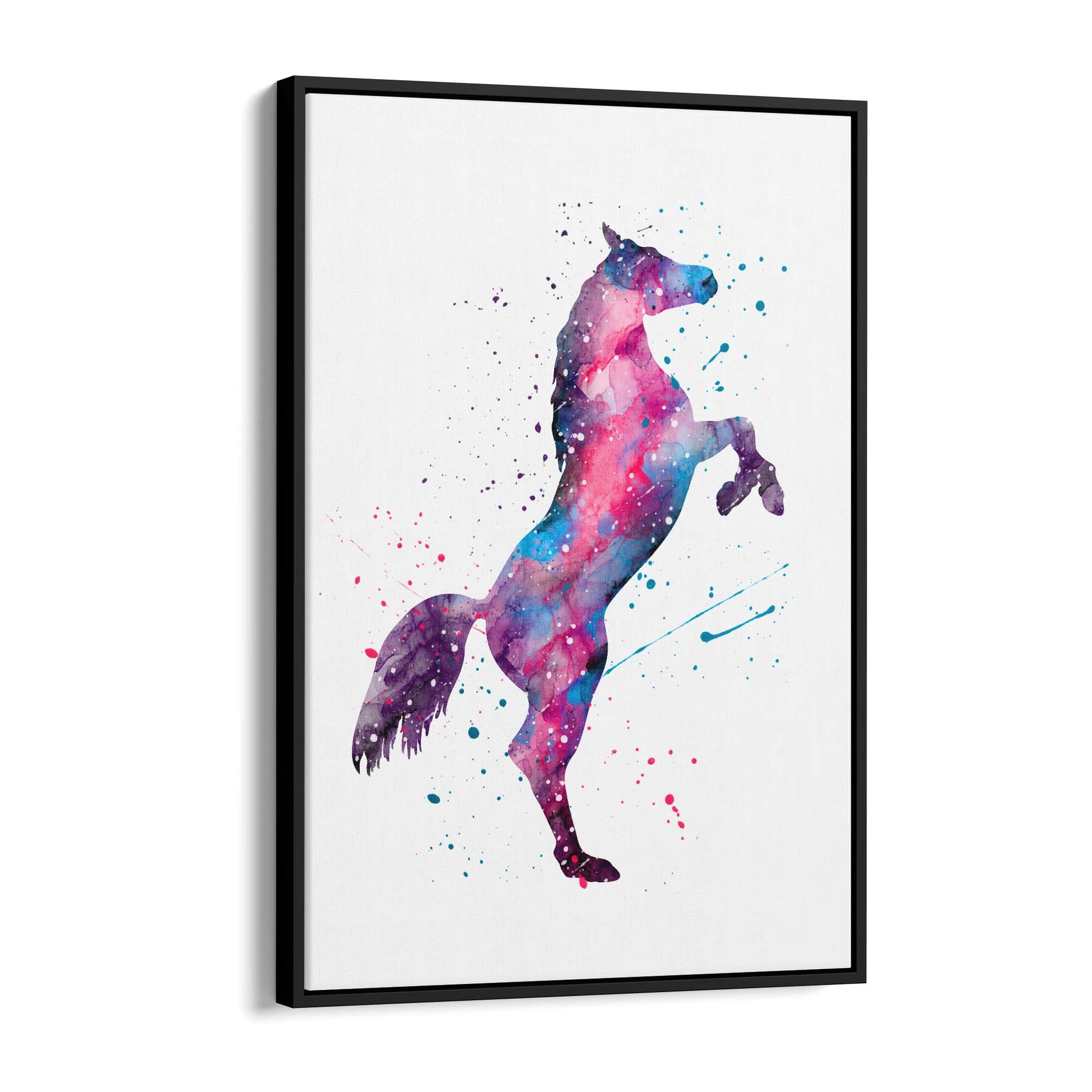 Horse Painting Girls Bedroom Colourful Wall Art #5 - The Affordable Art Company