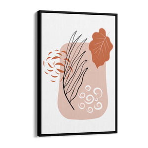 Abstract House Plant Minimal Living Room Wall Art #6 - The Affordable Art Company