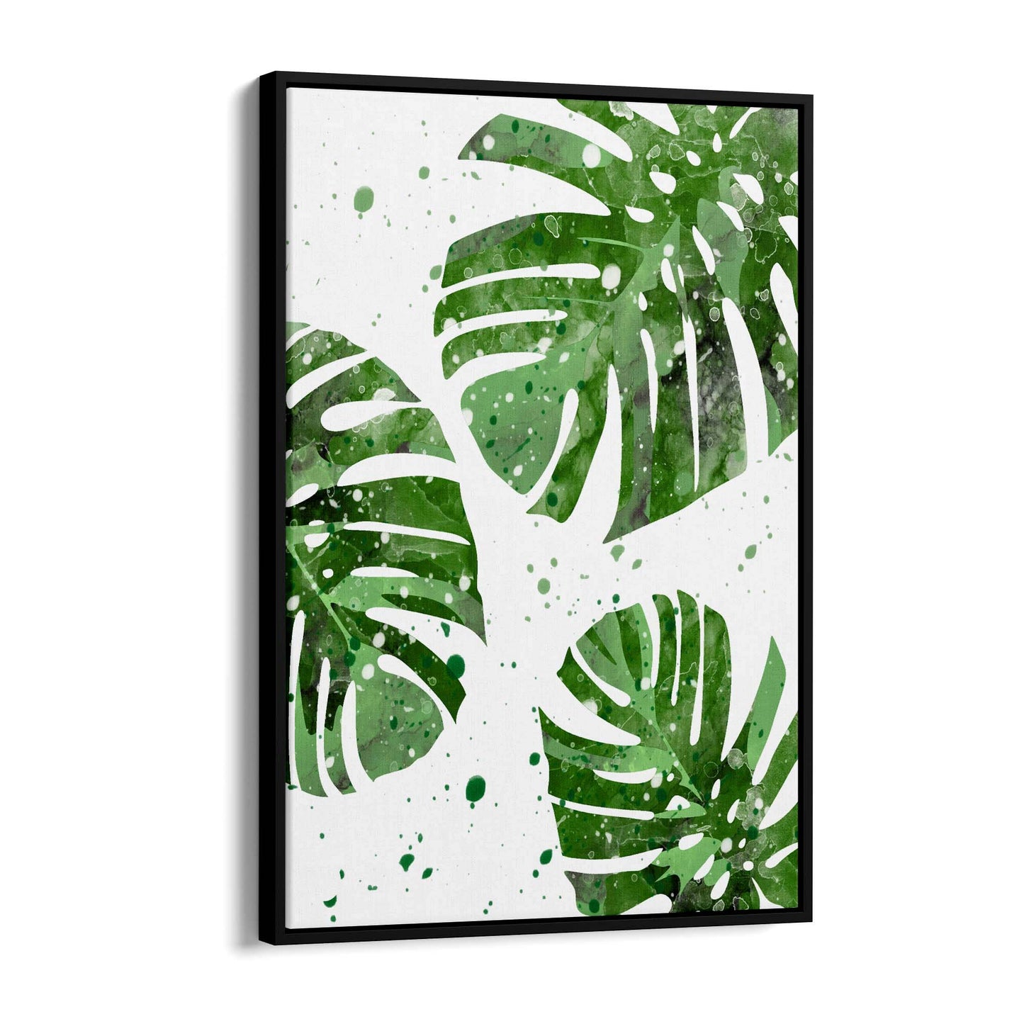 Palm Leaf Tropical Green Minimal Wall Art #6 - The Affordable Art Company