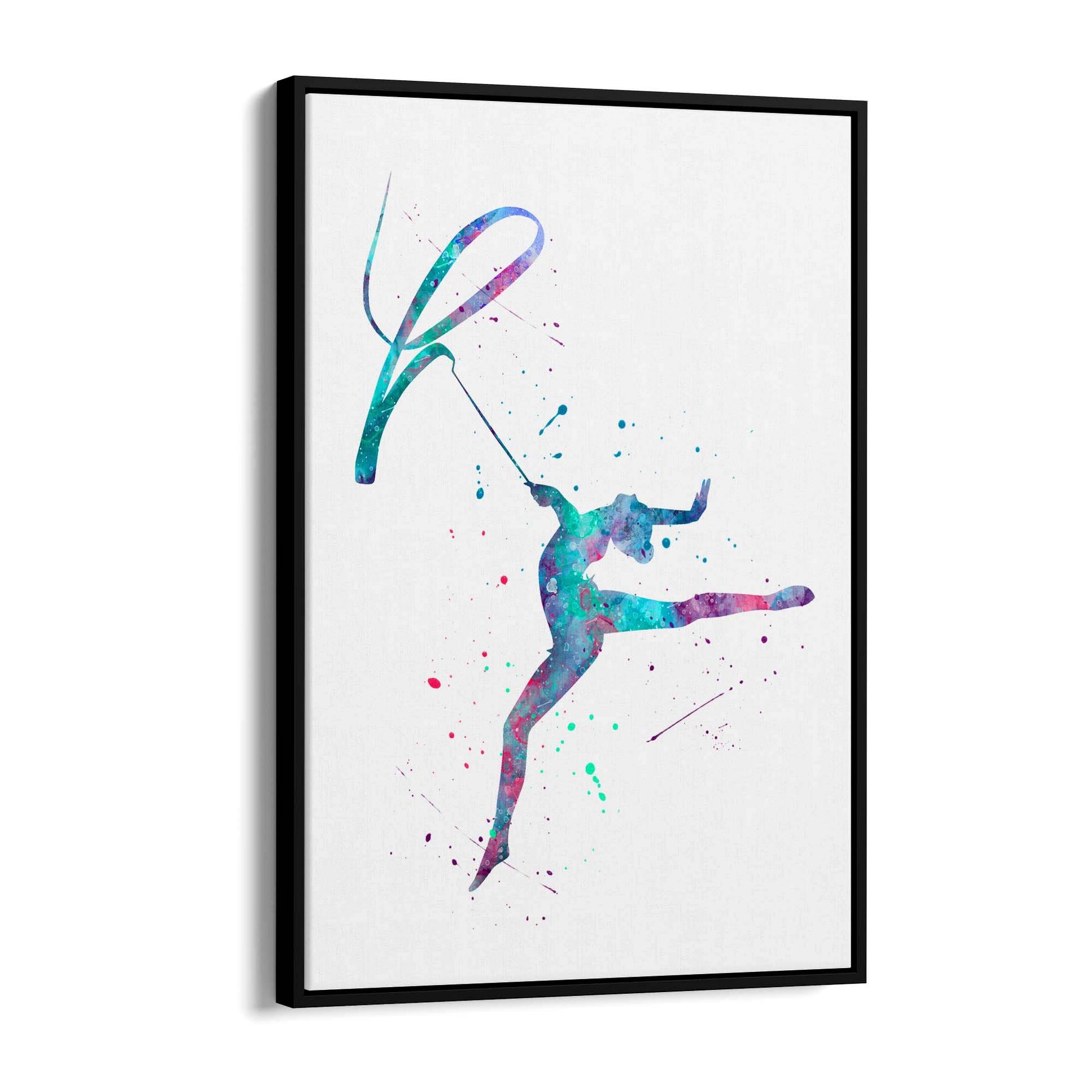 Gymnast Dance Girls Bedroom Gymnastics Wall Art #5 - The Affordable Art Company