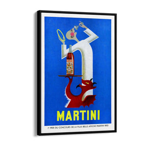 Martini "Red Devil & Angel" Vintage Drinks Advert Wall Art - The Affordable Art Company