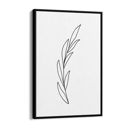Minimal Floral Drawing Flower Abstract Wall Art #42 - The Affordable Art Company