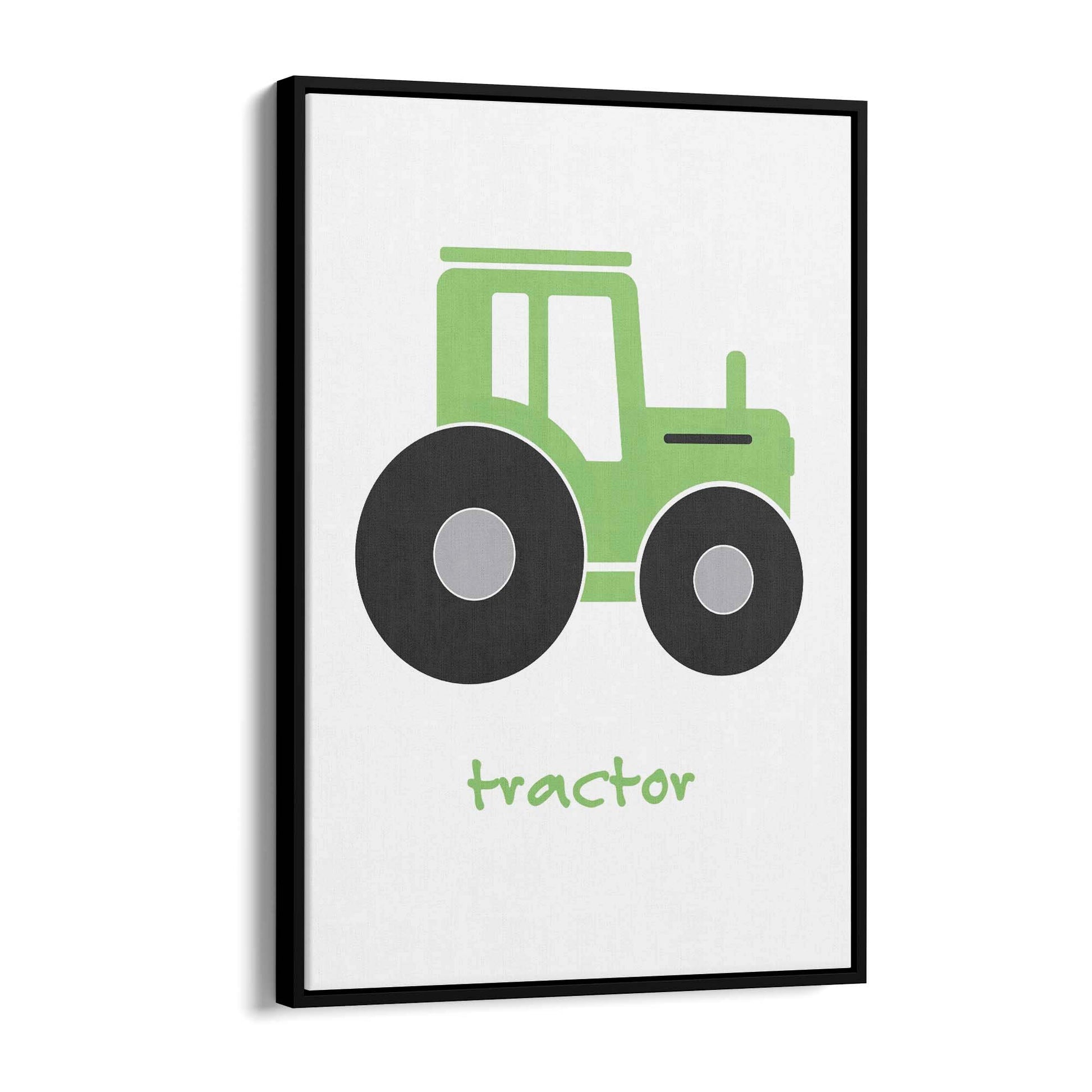 Tractor Cartoon Boys Bedroom Nursery Wall Art - The Affordable Art Company