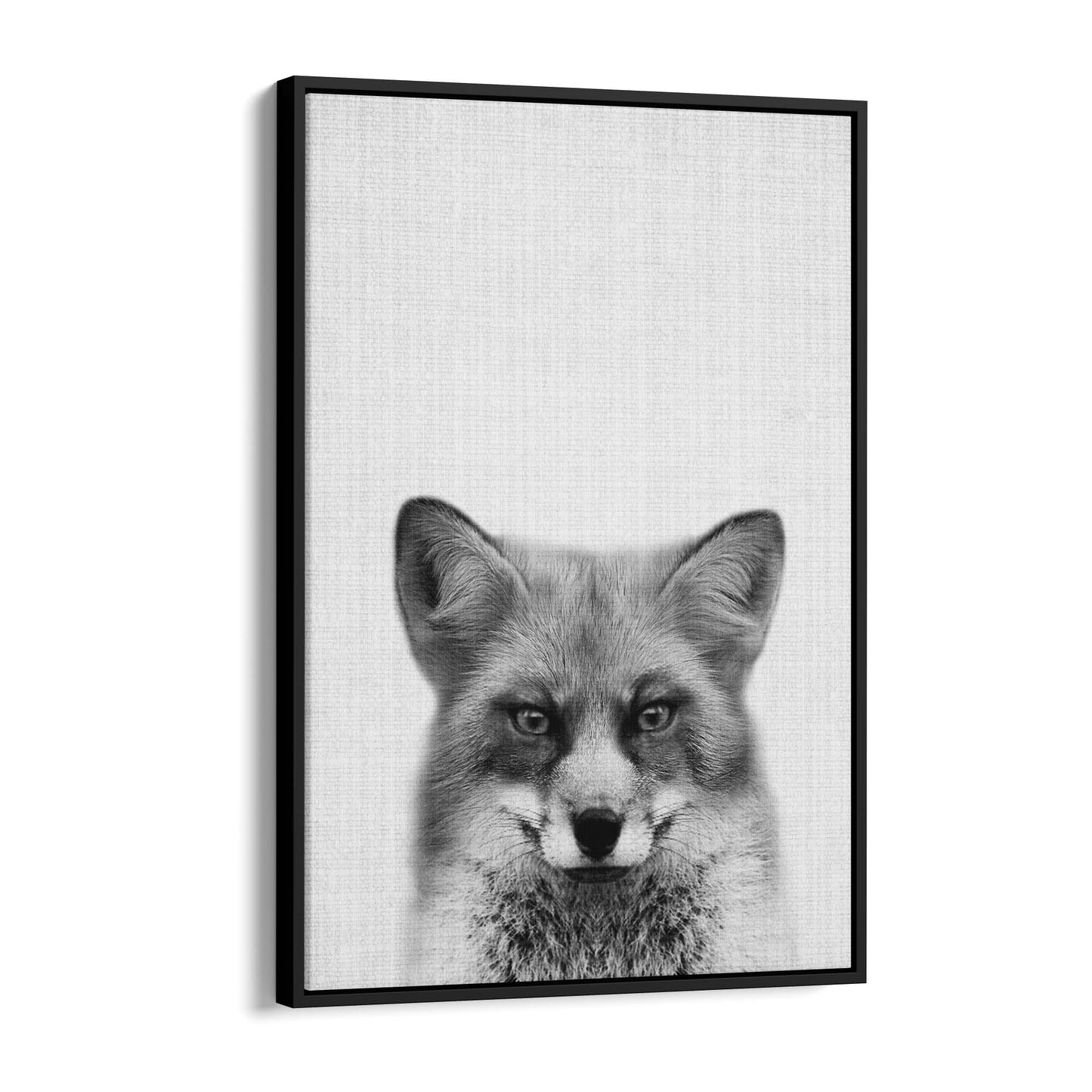 Fox Portrait Drawing Minimal Animal Wall Art - The Affordable Art Company