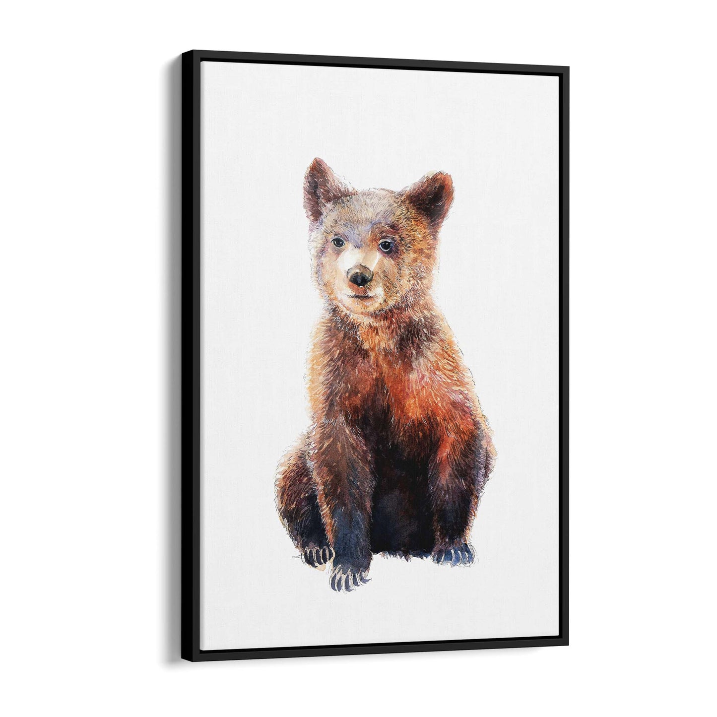 Watercolour Bear Painting Animal Nursery Wall Art - The Affordable Art Company