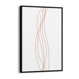 Minimal Waves Line Abstract Wall Art #4 - The Affordable Art Company