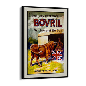 British Bovril Vintage War Advert Wall Art - The Affordable Art Company