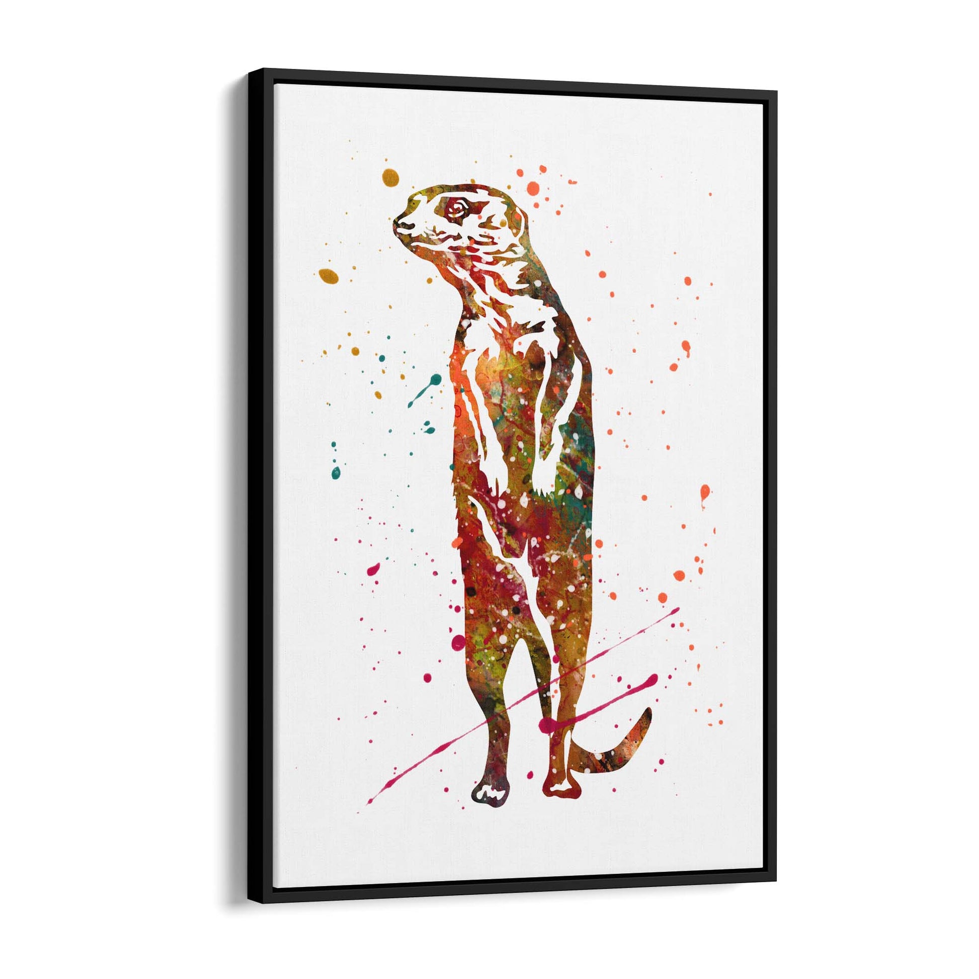 Meerkat Painting Safari Animal Wall Art - The Affordable Art Company